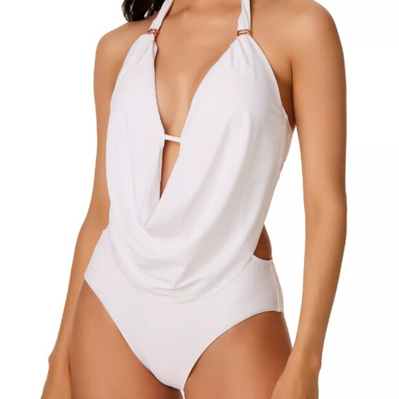 NWT Bar III Womens One Piece Swimsuit Monokini Cowlneck XS S M L XL $90 LLL35 - Picture 8 of 10